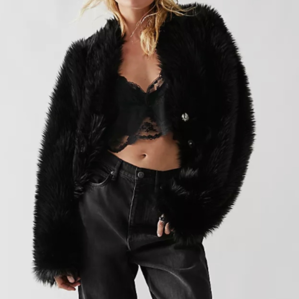 Free People All Night Fur Jacket